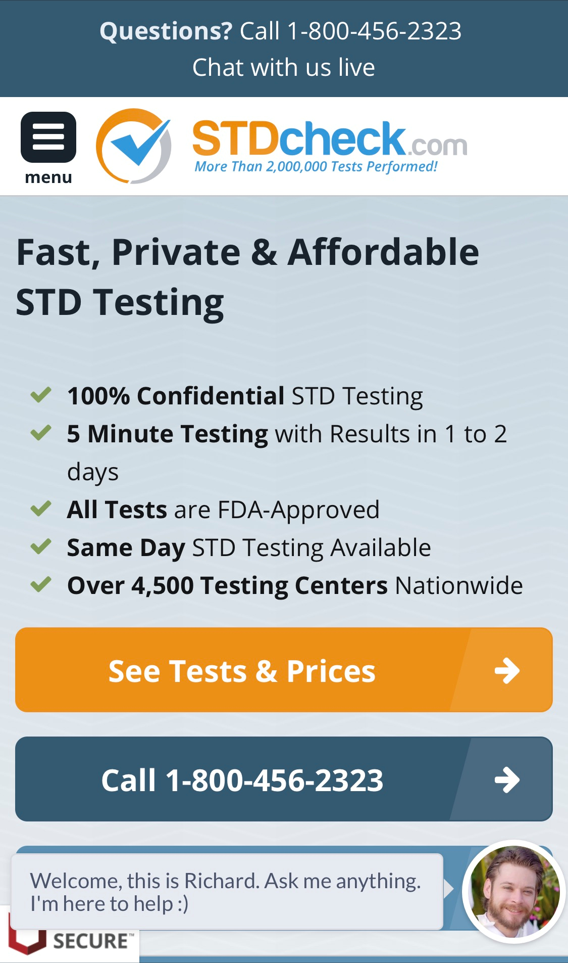 check for std